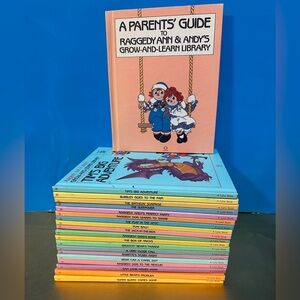 Raggedy Ann & Andy's Grow-and-Learn Library Complete Set of 20 Hardcover Books